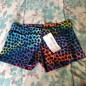 DANCE || NWT multi color cheetah print spandex
